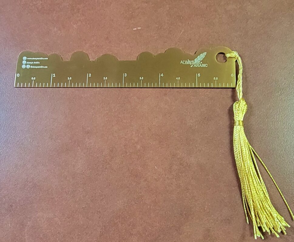Bookmark Ruler 12 Elegant Gold Plated Bookmark Ruler Durable - Always Arabic | على طول ...
