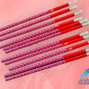 Gingham Arabic Pencils Purple